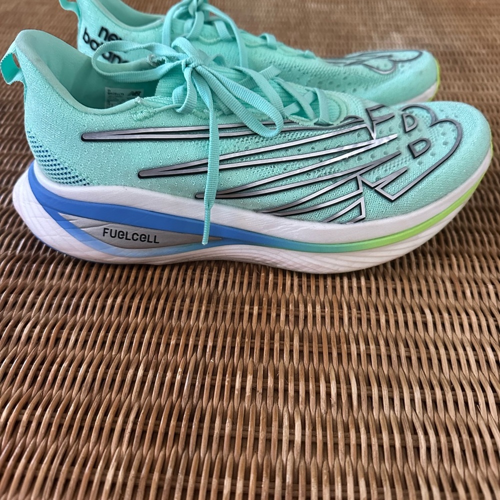 New Balance Aqua and Blue Running Shoes